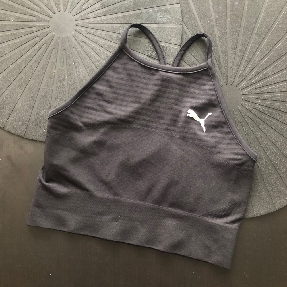 Puma logo crop top S
